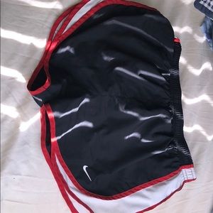 Black and red bike athletic shorts